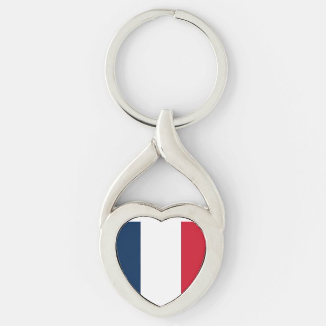 Flag of France Key Ring (Front)