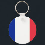 Flag of France Key Ring<br><div class="desc">Flag of France -  Tricolour of blue,  white,  and red.</div>
