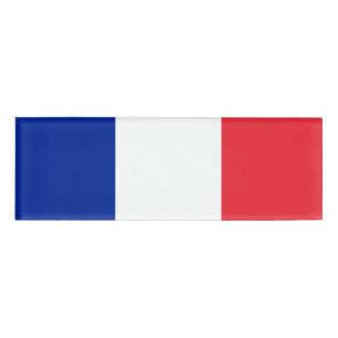 Flag of France Name Tag