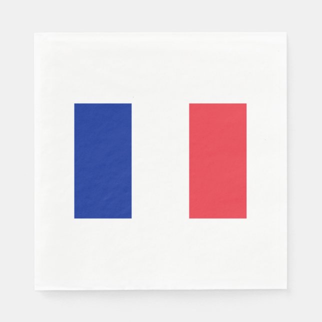 Flag of France Paper Napkins (Front)