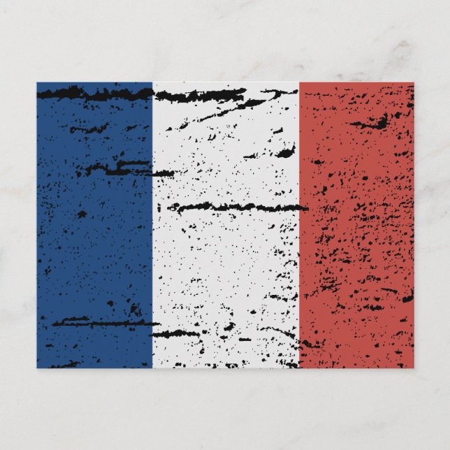 FLAG OF FRANCE POSTCARD (Front)