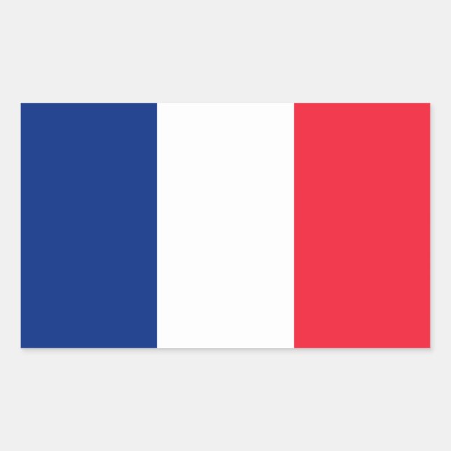 Flag of France Rectangular Sticker (Front)