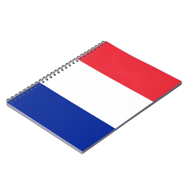 Flag of France Spiral Notebook (Left Side)