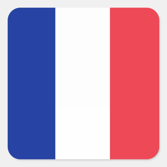Flag of France Square Sticker (Front)