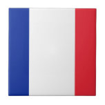 Flag of France Tile<br><div class="desc">Flag of France -  Tricolour of blue,  white,  and red.</div>