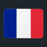 Flag of France, Tricolour National Flag Magnet<br><div class="desc">Flag of France, Tricolour National Flag. The national flag of France is a tricolour flag featuring three vertical bands coloured blue (hoist side), white, and red. It is known to English speakers as the French Tricolour or simply the Tricolour. You can personalise the design further if you'd prefer, such as...</div>