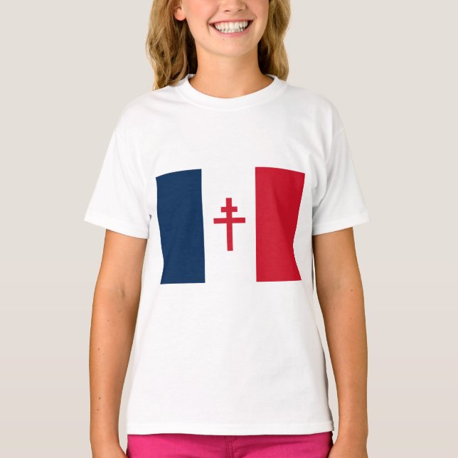 Flag of Free France T-Shirt (Front)