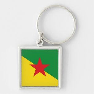 Flag of French Guiana Key Ring