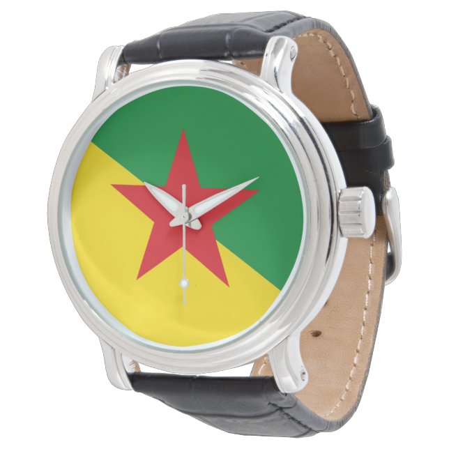 Flag of French Guiana Watch (Angled)