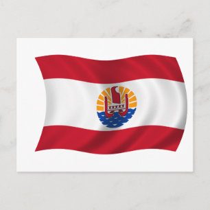 Flag of French Polynesia Postcard