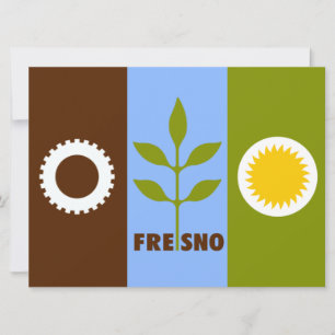 Flag of Fresno (California) Card
