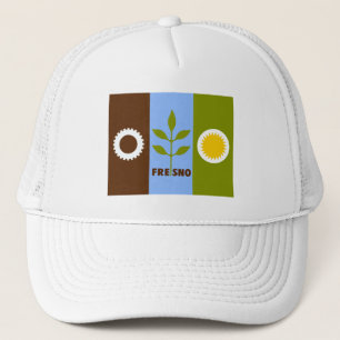 Flag of Fresno, California Trucker Hat