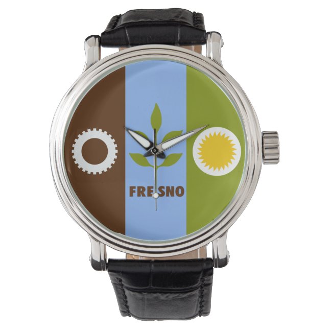 Flag of Fresno, California Watch (Front)