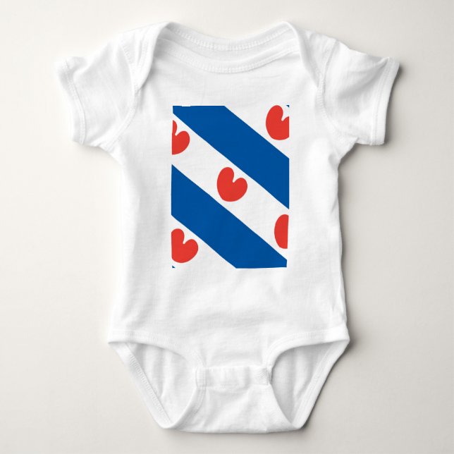 Flag of Friesland Baby Bodysuit (Front)