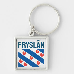 Flag of Friesland Key Ring