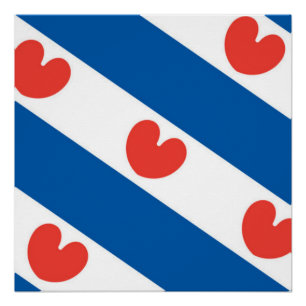 Flag of Friesland Poster