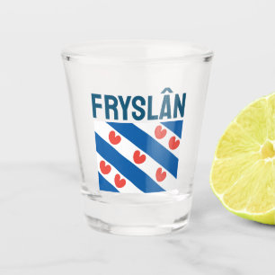 Flag of Friesland Shot Glass