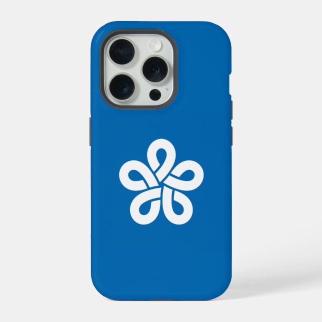 Flag of Fukuoka Prefecture, Japan iPhone Case (Back)