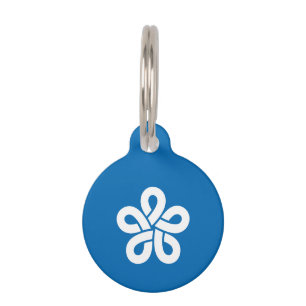 Flag of Fukuoka Prefecture, Japan Pet Tag
