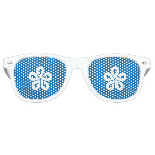 Flag of Fukuoka Prefecture, Japan Retro Sunglasses