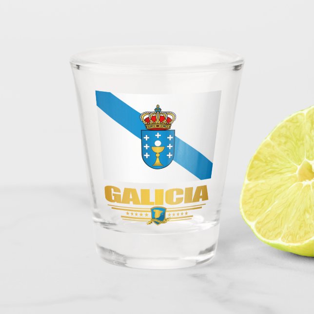 Flag of Galicia Shot Glass (Front)