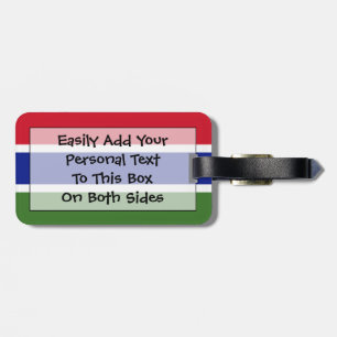 Flag of Gambia Easy ID Personal Luggage Tag