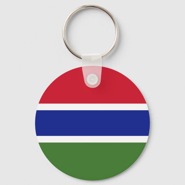 Flag of Gambia Key Ring (Front)