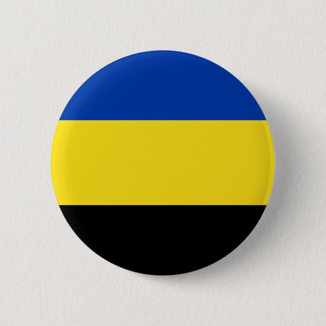 Flag of Gelderland 6 Cm Round Badge (Front)