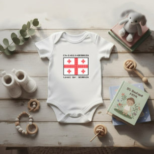 Flag of Georgia Baby Bodysuit