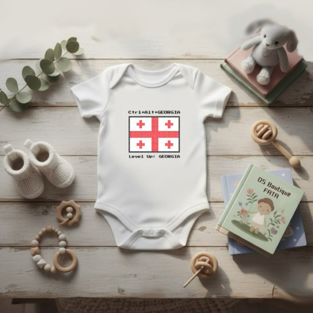 Flag of Georgia Baby Bodysuit (Creator Uploaded)