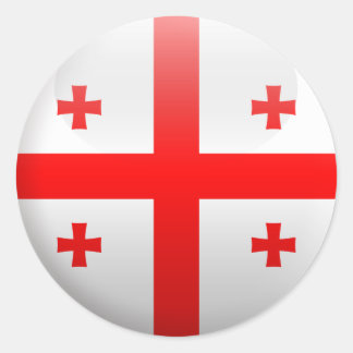 Flag of Georgia Classic Round Sticker
