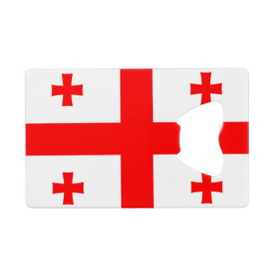 Flag of Georgia (country) CreditCard Bottle Opener
