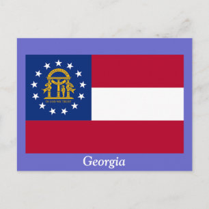 Flag of Georgia Postcard