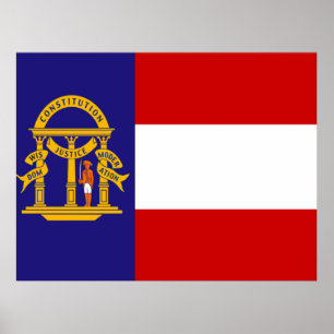 Flag of Georgia Poster