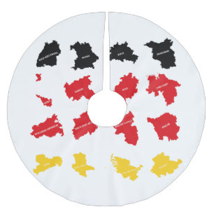 Flag of German States Brushed Polyester Tree Skirt