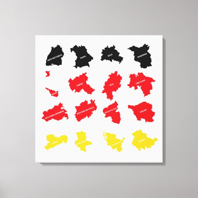Flag of German States Canvas Print (Front)