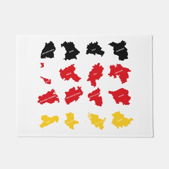 Flag of German States Doormat (Front)
