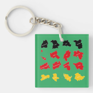 Flag of German States Key Ring