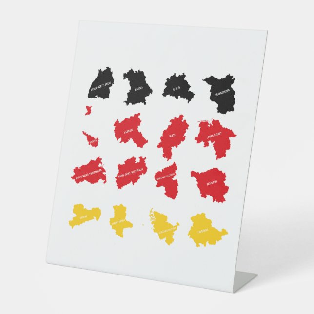 Flag of German States Pedestal Sign (Front)