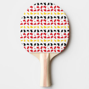 Flag of German States Ping Pong Paddle