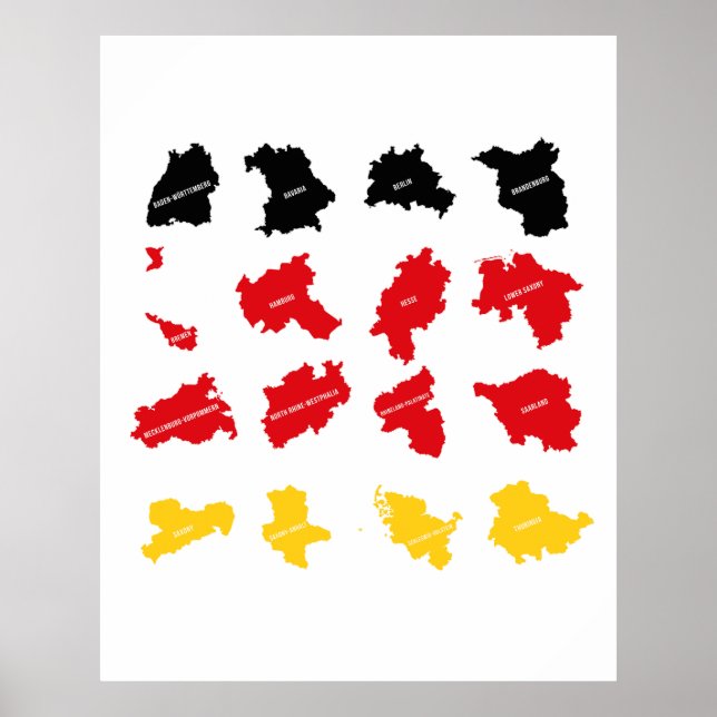 Flag of German States Poster (Front)