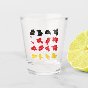 Flag of German States Shot Glass