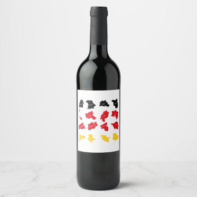 Flag of German States Wine Label (Front)