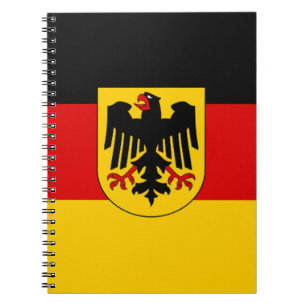 Flag of Germany - Bundesdienstflagge Spiral Notebook