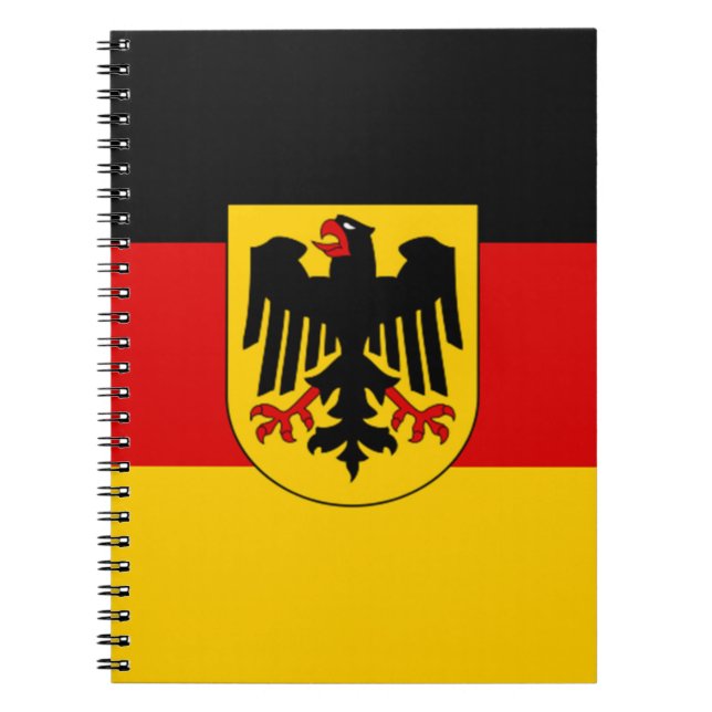 Flag of Germany - Bundesdienstflagge Spiral Notebook (Front)