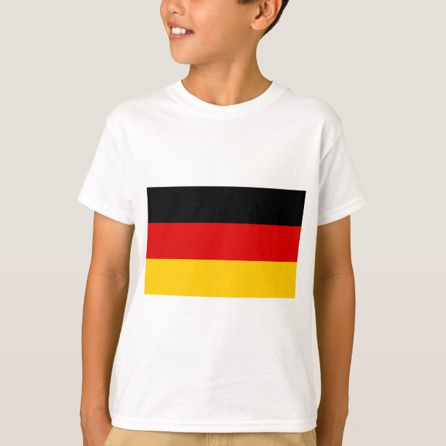 Flag of Germany - Bundesflagge und Handelsflagge T-Shirt (Front)