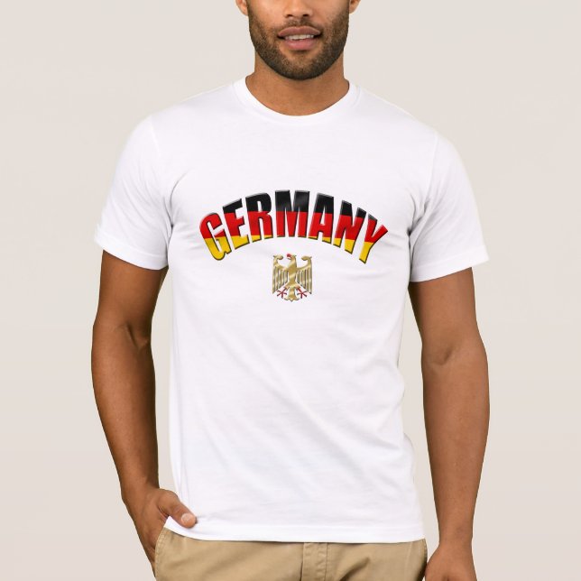 Flag of Germany logo German shirts and gifts (Front)