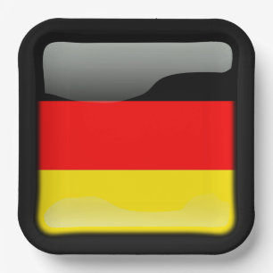 Flag of Germany Paper Plate
