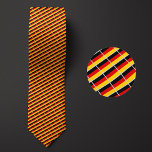 Flag of Germany Pattern Tie<br><div class="desc">Flag of Germany Pattern Necktie highlights the national colours of the country from a distance by employing a clever angled design. Upon closer inspection,  the seamless repeatable pattern of tiny flags showcases the country's national banner in an aesthetically pleasing way.</div>