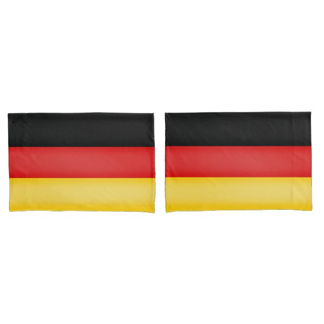 Flag of Germany Schwarz Rot Gold Patriotic Colours Pillowcase (Front-Set)